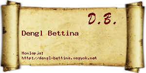 Dengl Bettina névjegykártya